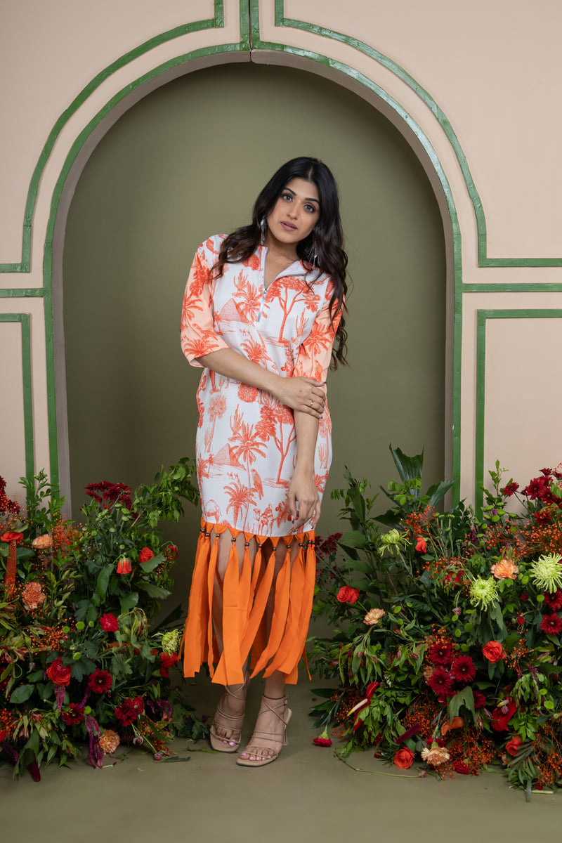 TANGERINE MIRAGE DRESS