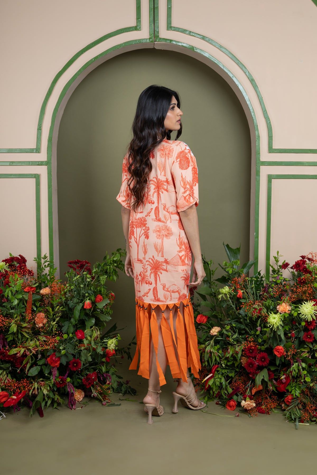 TANGERINE MIRAGE DRESS